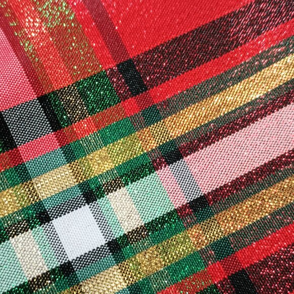 Sweet Charmers Plaid Jacket Dress 7 2 Piece Red & Gold Christmas Velvet Jacket - Picture 9 of 10